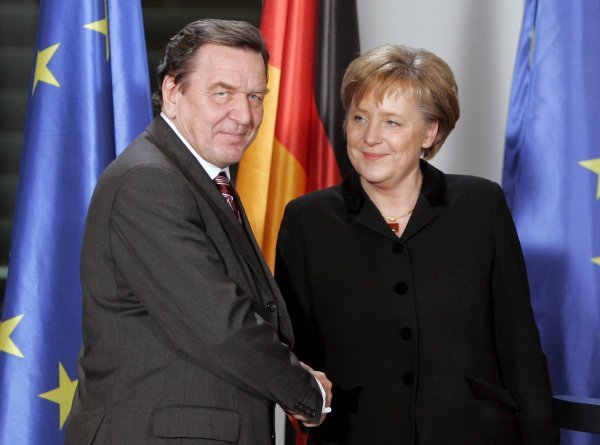 Gerhard Schroeder i Angela Merkel
