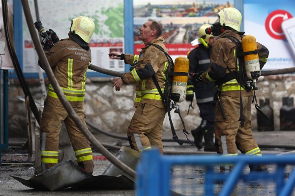 Požar na autobusnom kolodvoru u Sarajevu