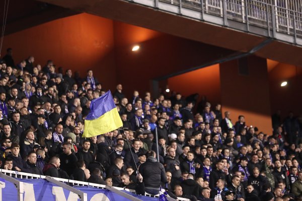 NK Dinamo - FC Sevilla, navijači na Maksimiru, 24.2.2022.