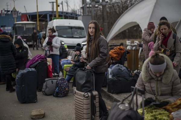 Ukrajinske izbjeglice na granici sa Slovačkom