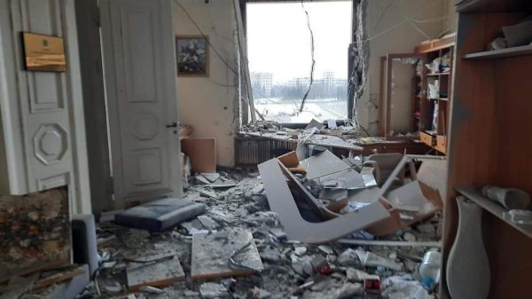 Centar Harkiva nakon ruskog granatiranja