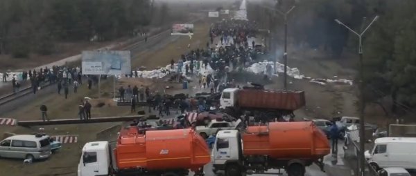 Ljudi su prije dva dana tijelima pokušali zaustaviti napredovanje Rusa prema nuklearci