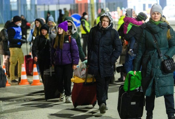 Ukrajinske izbjeglice na granici sa Slovačkom