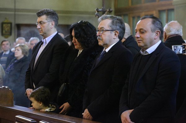 Premijer Andrej Plenković na misi povodom svetog Blaža