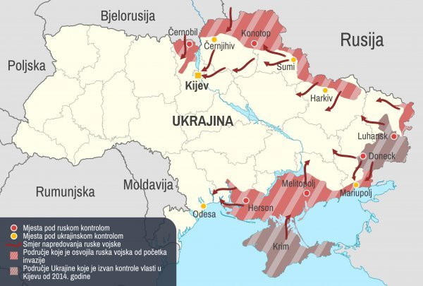 Stanje na bojišnici u Ukrajini