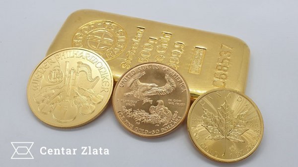 Investicijsko zlato dolazi u obliku zlatnika i zlatnih poluga