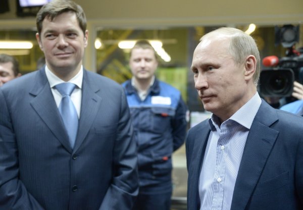 Aleksej Mordašov i Vladimir Putin