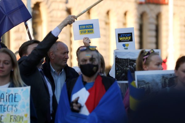 Mimohod podrške Ukrajini u Zagrebu