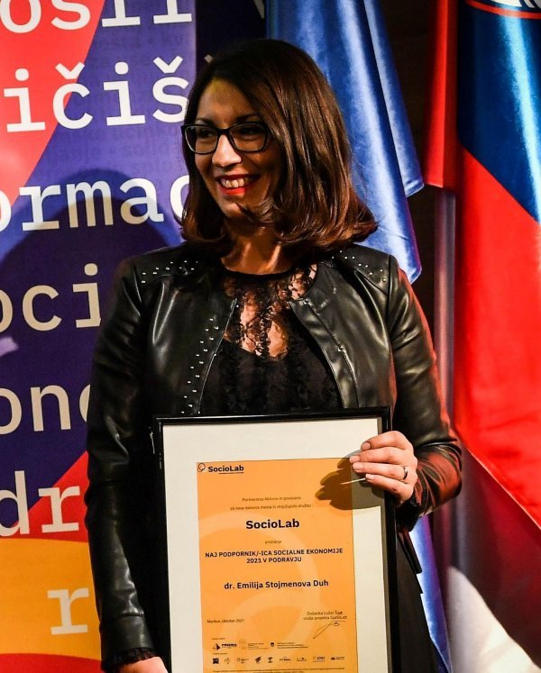 Stojmenova Duh na dodjeli priznanja za potporu socijalnom poduzetništvu