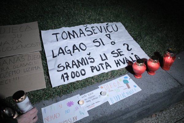 Prosvjed roditelja odgojitelja u studenom 2021.