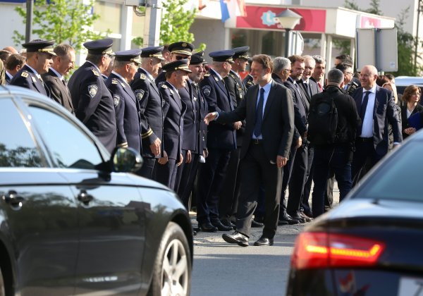 Zoran Milanović, Andrej Plenković i Gordan Jandroković na obilježavanju obljetnice akcije Bljesak