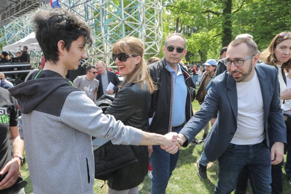 Zagrebački gradonačelnik Tomislav Tomašević na proslavi Praznika rada u Maksimiru