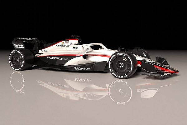 Ovako bi mogao izgledati F1 bolid Porschea za 2026., prema render fotografiji načinjenoj za Motorsport.com