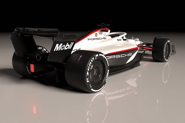 Ovako bi mogao izgledati F1 bolid Porschea za 2026., prema render fotografiji načinjenoj za Motorsport.com