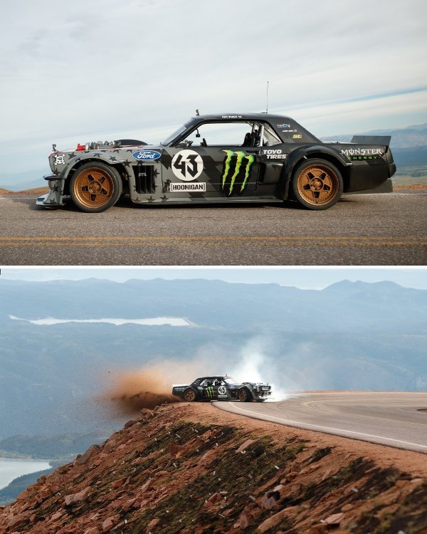 Ford Mustang Hoonicorn RTR V2 iz 1965. godine u filmu iz 2017. 'Climbkhana: Pikes Peak', kao hommage tome kako se nekada na ovoj utrci utrkivalo (bočno) kad je cesta bila sva makadamska