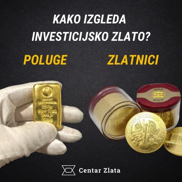 Investicijsko zlato dolazi u obliku zlatnika i zlatnih poluga