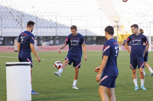 Trening hrvatske nogometne reprezentacije na Poljudu