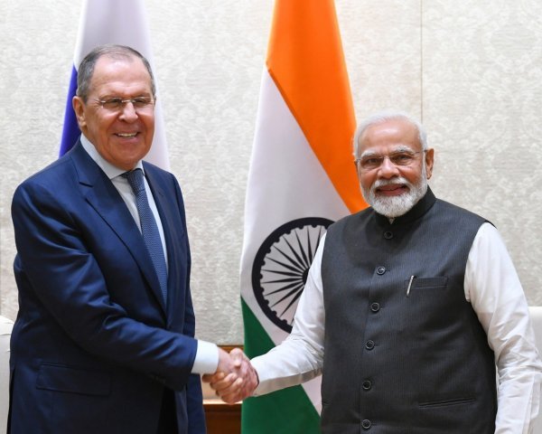 Ruski ministar vanjskih poslova Sergej Lavrov i indijski premijer Narendra Modi u travnju ove godine