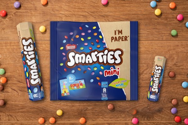 Smarties pršsao na reciklabilnu ambalažu