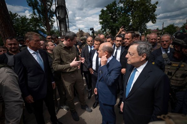 Macron, Scholz, Draghi i Iohannis u Kijevu