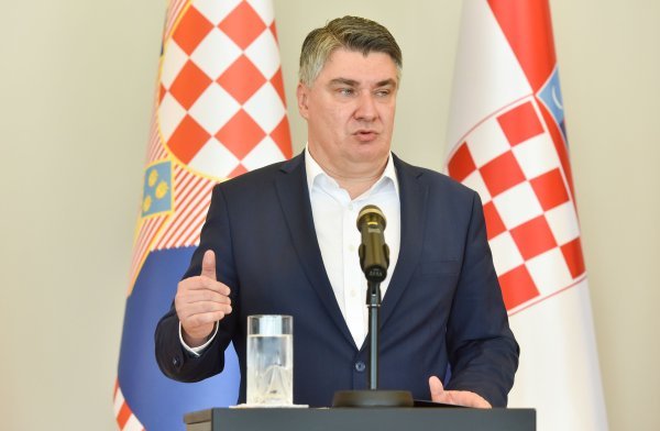 Konferencija za medije Zorana Milanovića na Pantovčaku