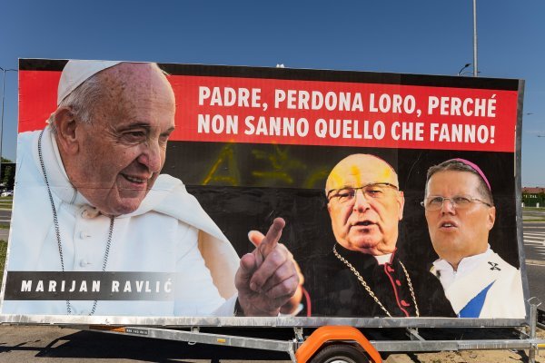 Prosvjed osječkog poduzetnika Marijana Ravlića