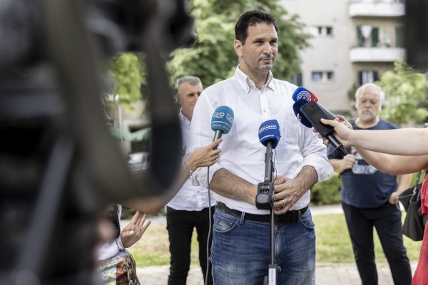 Konferencija kandidata Mosta za gradonačelnika Splita Josipa Markotića