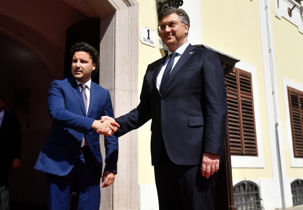 Zagreb: Plenković i Abazović nakon sastanka dali izjave za medije