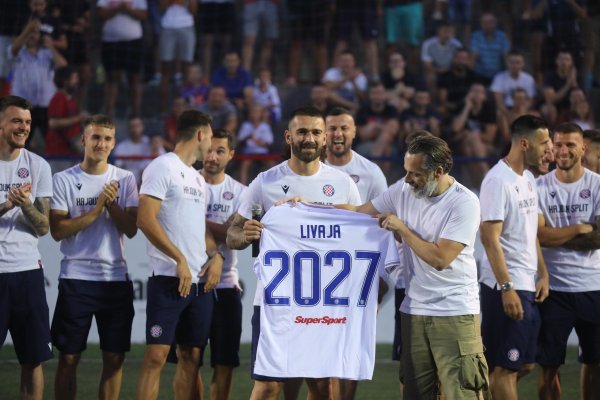 Nogometaši Hajduka na Torcida kupu, 14.7.2022.