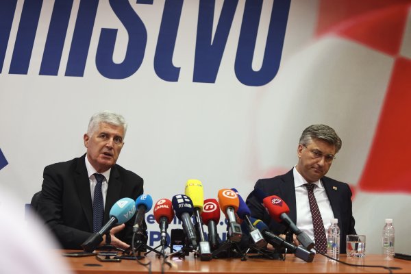 Andrej Plenković i Dragan Čović u Mostaru