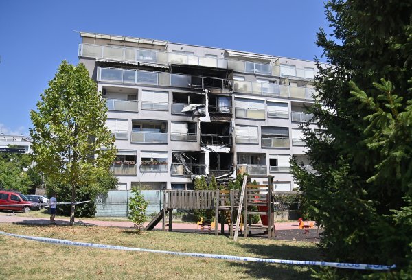 Požar na Pavlenskom putu u Zagrebu