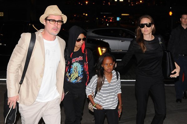 Brad Pitt, Maddox, Zahara, Angelina Jolie