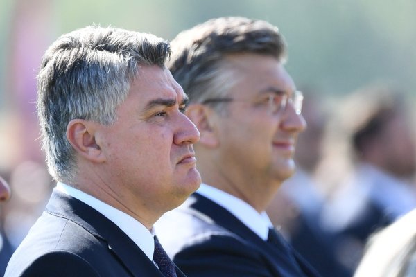 Andrej Plenković i Zoran Milanović u Kninu