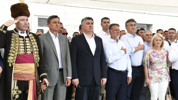 Vojvodin prijem na Alkarskim dvorima u Sinju: Zoran Milanović, Borut Pahor, Gordan Jandroković, Andrej Plenković