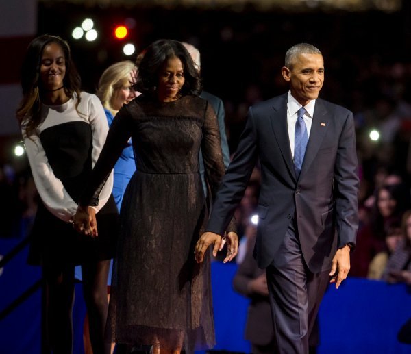 Malia, Michelle i Barack Obama 10. siječnja 2017. Profimedia