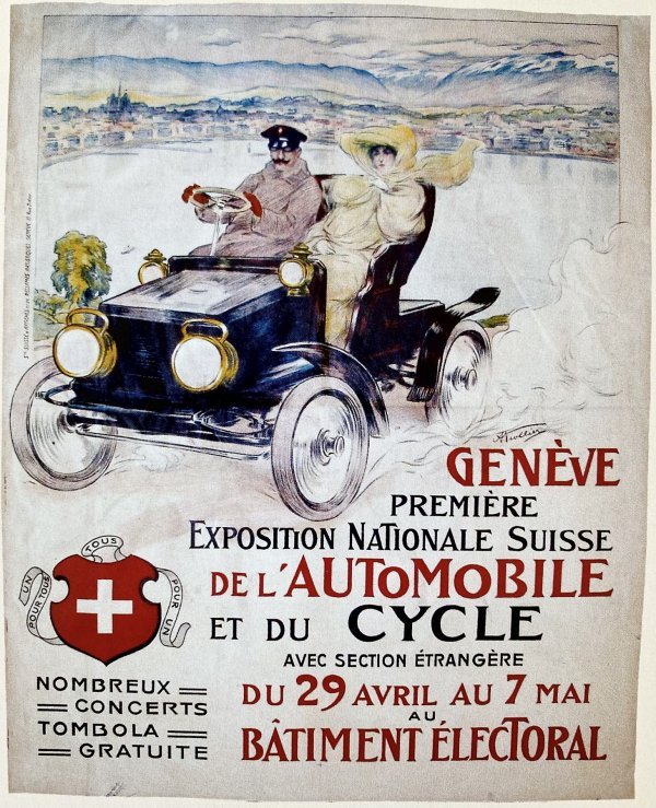 Plakat za izložbu automobila 1905.