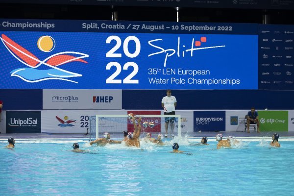 Spaladium arena, vaterpolo, zajednički trening Hrvatska i Srbija