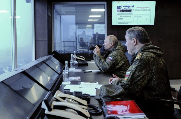 Putin na vojnoj vježbi Rusija Vostok 2022.