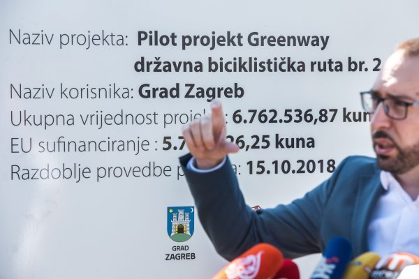Zagrebački gradonačelnik Tomislav Tomašević predstavio Greenway