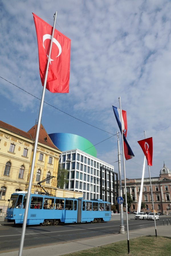 Pripreme u Zagrebu za dolazak turskog predsjednika Erdogana