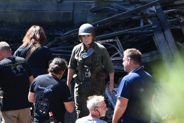 Kate Winslet na setu filma u Kuparima