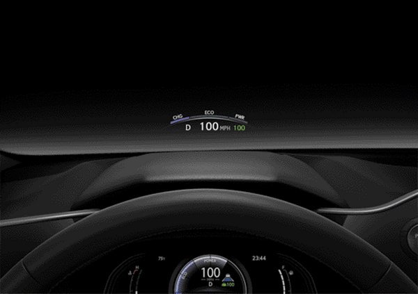 Lexus NX 450h+: Head-up zaslon