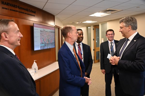 Andrej Plenković na Harvardu