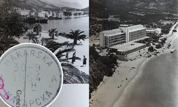 Razglednice Makarske i Hotela Jadran u Tučepima iz 1964. godine