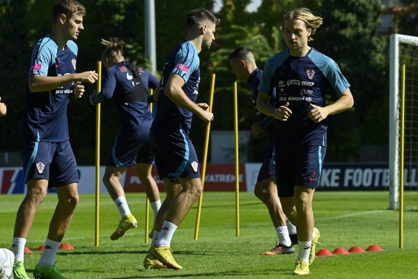 Trening hrvatske nogometne reprezentacije dan nakon pobjede protiv Danske, 23.9.2022.