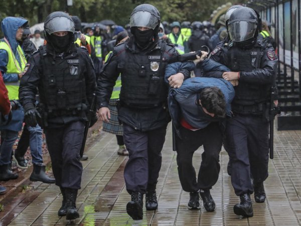 Prosvjed protiv mobilizacije u Moskvi