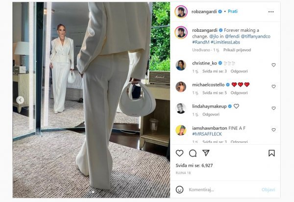 Jennifer Lopez na Instagramu je pokazala sjajni stajling