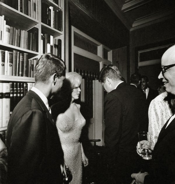 Marilyn Monroe, John F. Kennedy i Robert F. Kennedy