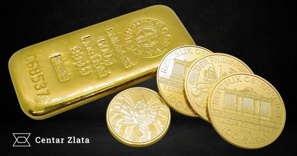 Investicijsko zlato dolazi u obliku fizičkih zlatnika i poluga visoke čistoće
