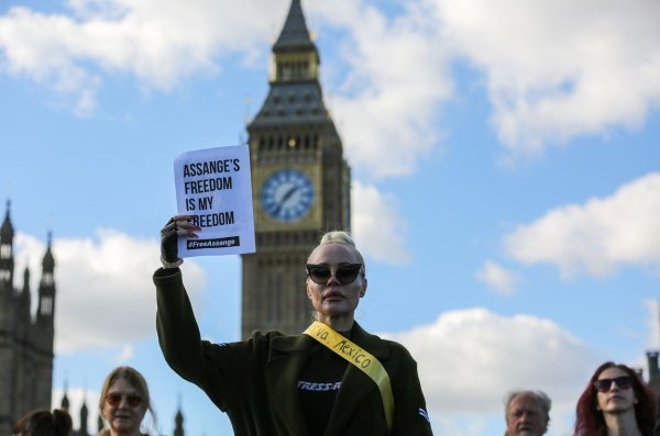 Prosvjed za Assangea u Londonu